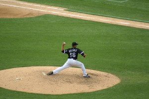 Mark Buehrle pitching a perfect game