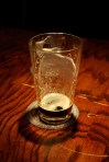 Drained pint of beer