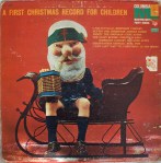 Weird santa on old record cover