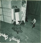 curtains Backstage at the theatre, University of Iowa, 1930s