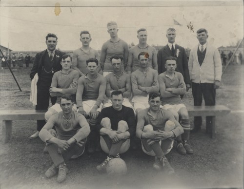 Old football team photo