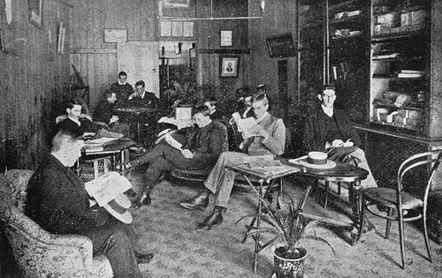 Men in Reading Room
