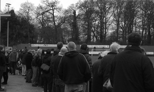 Crowd watching Erith and Belvedere playing North Shields