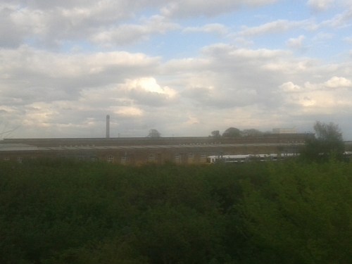 depot, power station, sky