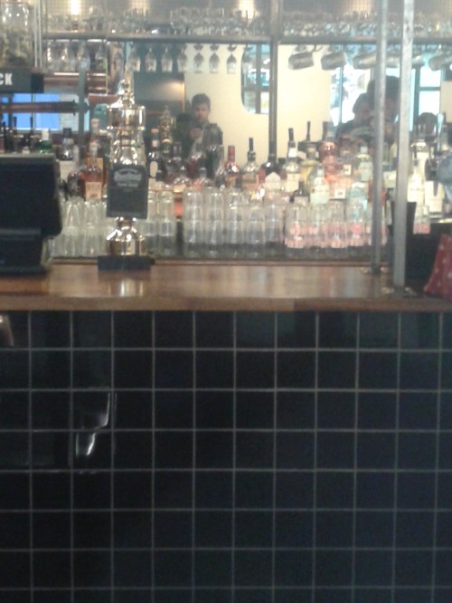 Self-portrait in trendy craft beer bar