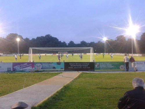 Behind the goal, Phoenix Sports vs Erith and Belvedere