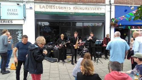 Sixth Sense jazz band playing at The Penny Farthing micropub