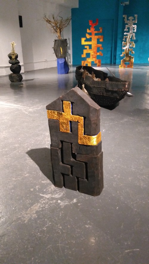 Sculptures at the From Myth To Earth installation