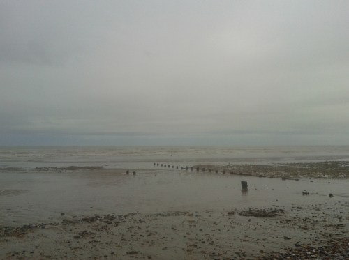 Tide is out at Normans Bay