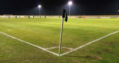 Corner flag at Phoenix Sports versus Haringey Borough