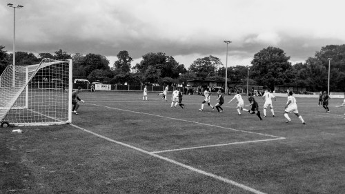 Jack Barham runs in to score his second goal