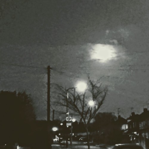 Bad photo of the moon